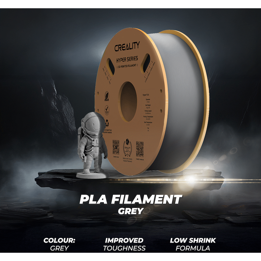 Creality Hyper PLA High-Speed Grey Filament 1kg