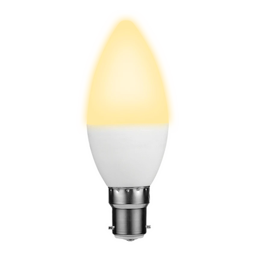 Ellies 5w C37 Residential Candle Stick Bulb B22 WW