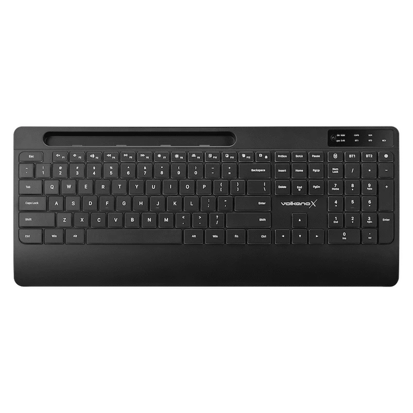 VolkanoX Gem Bluetooth Wireless Keyboard and Mouse - Black