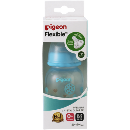 Pigeon Flexible Bottle STD Neck 120ml - Blue