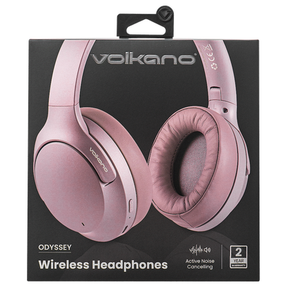 Volkano Odyssey ANC Bluetooth Wireless Headphone - Rose Gold