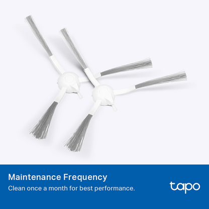 TP-Link Tapo RVA100 Main Brush  x1, Side Brush  x2, HEPA Filter(Large Size)  x2 for Tapo RV10 Lite