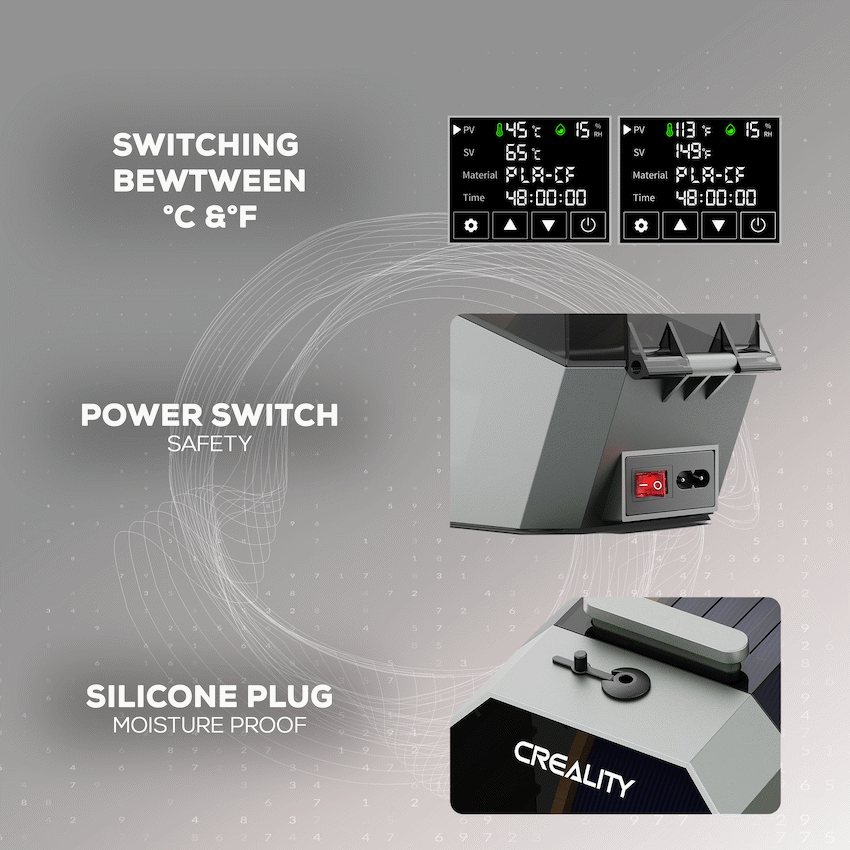 Creality Space Pi Double Roll Filament Dryer