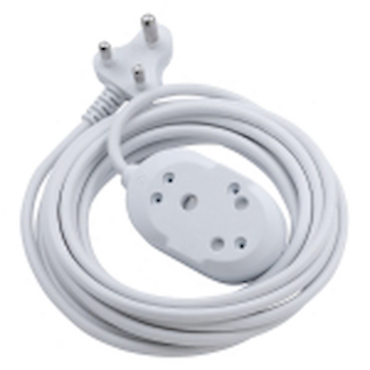 Switched Light-Duty Back-to-Back (BTB) Extension Leads 5m - WT