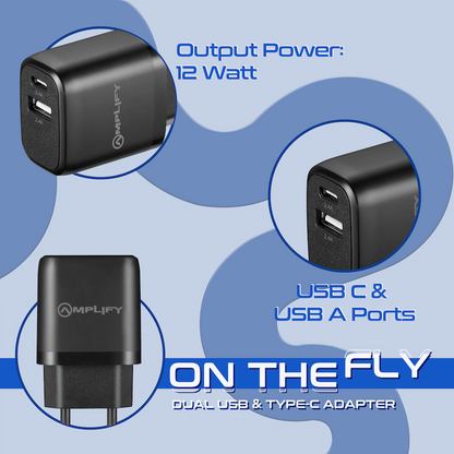 Amplify On the Fly Dual USB & Type-C Adapter