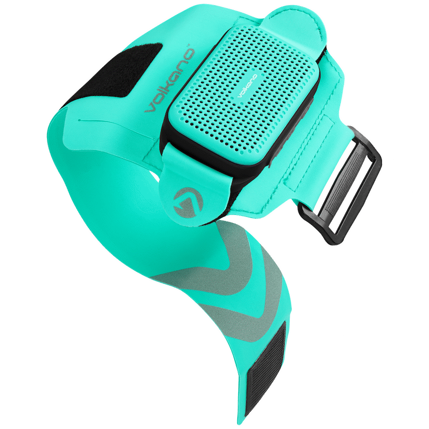 Volkano Pumped Series Wearable Speaker with Armband - Mint