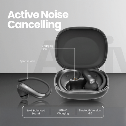 Volkano Enduro Series ANC Sports TWS  Earphones - Black