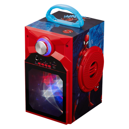 Marvel Spider-Man Galaxy LED Stars Karaoke Machine with Microphone