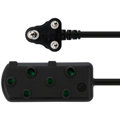 Ellies Side by Side Light Duty Extension Lead - 10m - Black