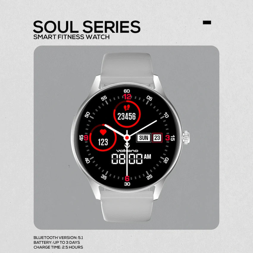 Volkano Soul Series Smart Watch - Silver