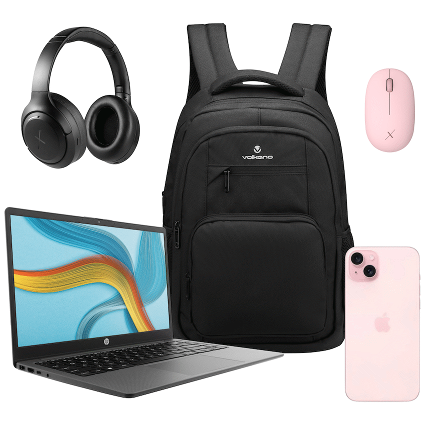 MTP03HX/A iPhone 15 128GB | HP 245 G10 14 inch 8GB/256GB Win11 - Bag+Mouse+Headphone