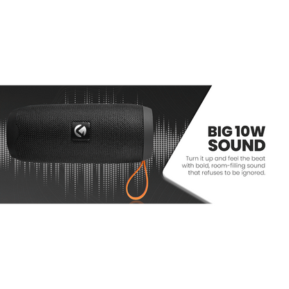 Volkano Stun 2.0 Series Bluetooth Speaker - Black