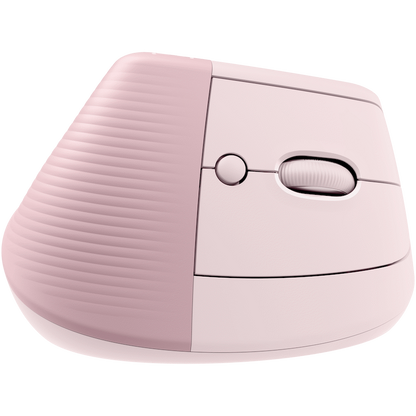 Logitech(R) Lift Vertical Ergonomic Mouse - Rose/Dark Rose