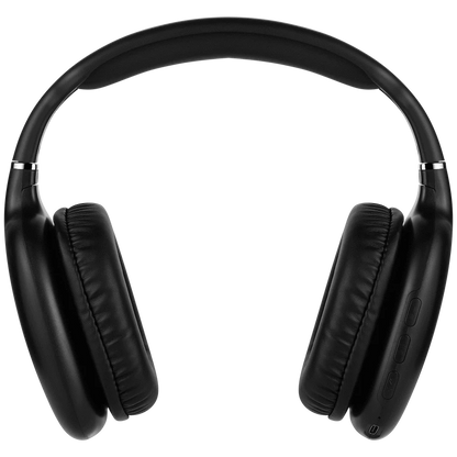 Pro Bass Retro Bluetooth Wireless Headphone with PU Case - Black