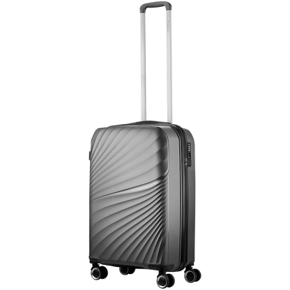 Travelwize Quartz PP 76cm 4-Wheel Spinner Luggage - Silver