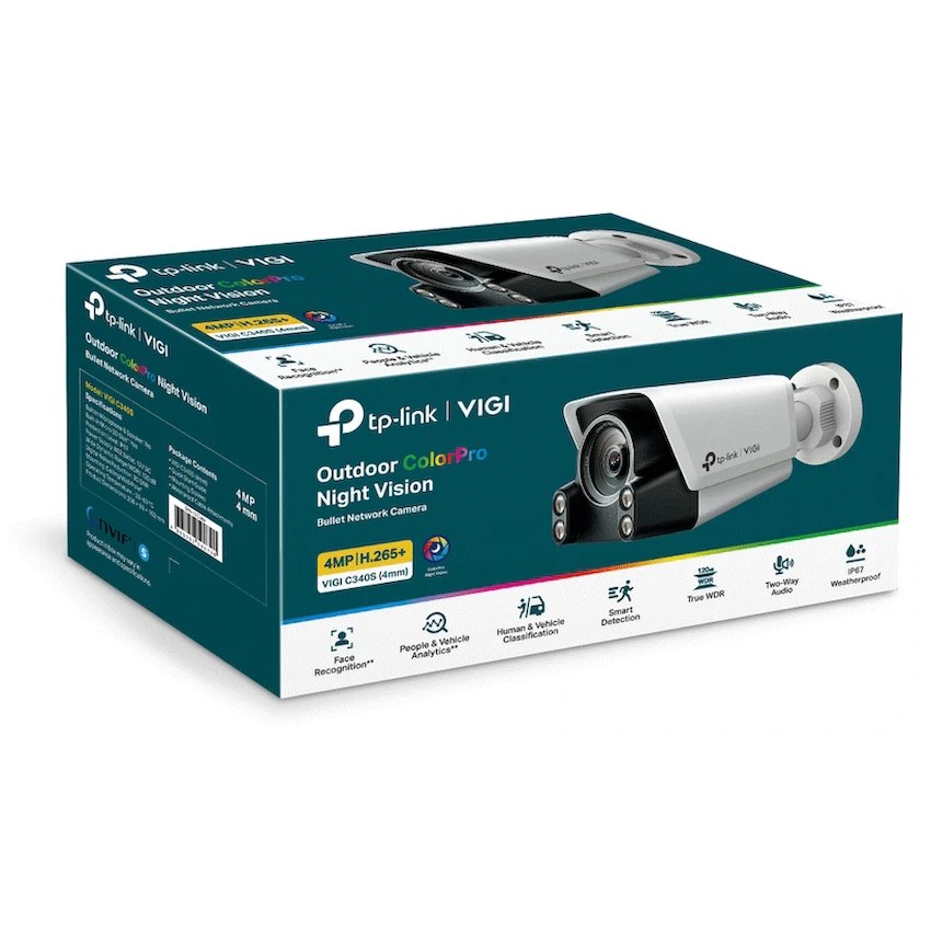 TP-Link Vigi C340S (4mm) 4MP Outdoor ColorPro Night Vision Bullet Network Camera