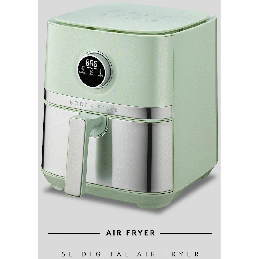 Boden Stark 5.0L Digital Air Fryer Green