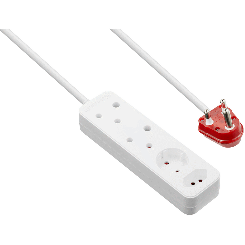 Switched High Surge 4-Way Multiplug 0.5m 1140J