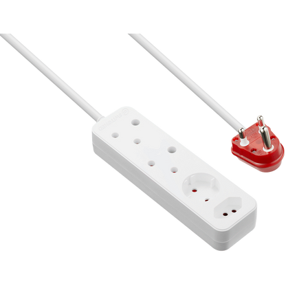 Switched High Surge 4-Way Multiplug 0.5m 1140J