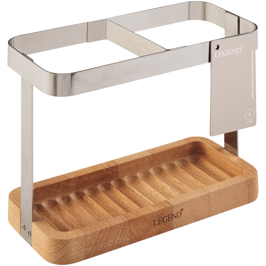 Legend Premium Beechwood utensil holder ( Order in Qty of 6)