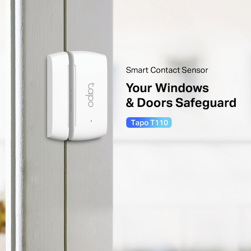 TP-Link Tapo T110 Smart 868mhz Door/Window Sensor with CR2032 Battery