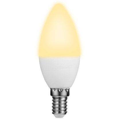 Switched 5w Candle LED Light Bulb E14 - Warm White