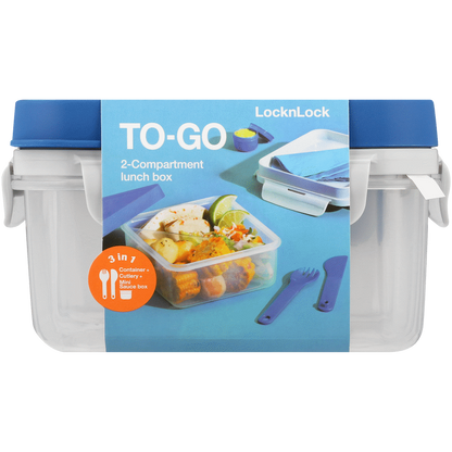 LocknLock To Go 2in1 lunch box 1.2lt bl