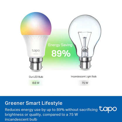 TP-Link Tapo Smart Wi-Fi Light Bulb - Multicolor