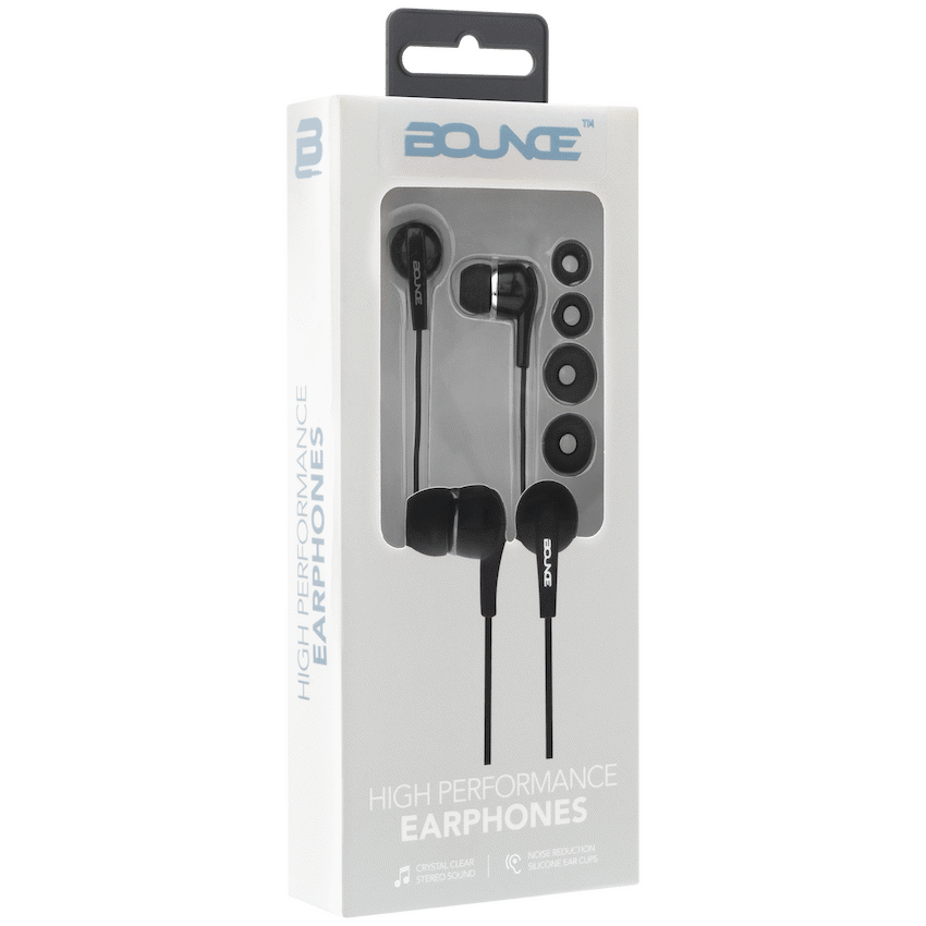 Bounce Hustle Earphones - Black