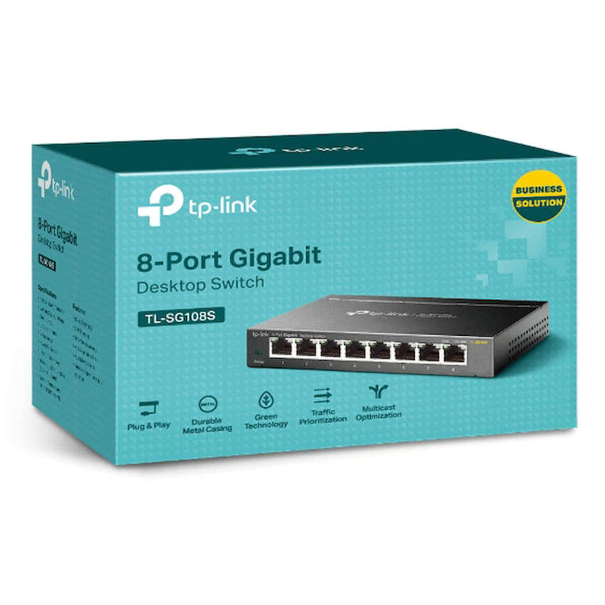 TP-Link TL-SG108S 8-Port Gigabit Desktop Switch