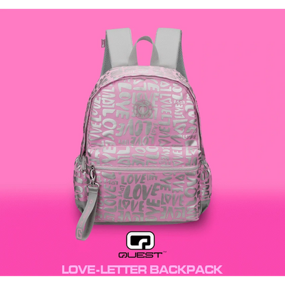 Quest Love-letter Backpack Pink