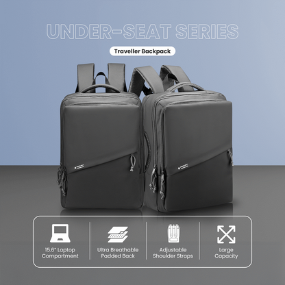 Volkano Under-Seat Traveller Backpack Black