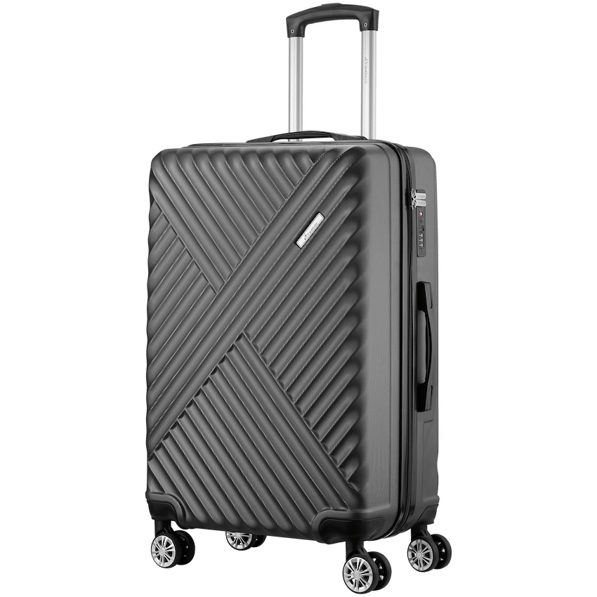 Travelwize Astra ABS 77cm 4-Wheel Spinner Luggage - Black