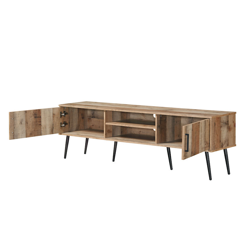 Everfurn Vernice TV Stand - 1800w with Two Cupboards