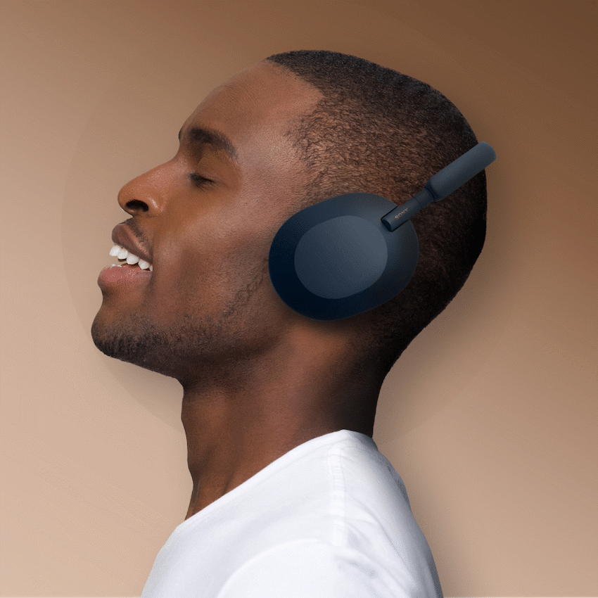 Sony WH1000XM5 (Blue) Noise-Cancelling BT Headphones