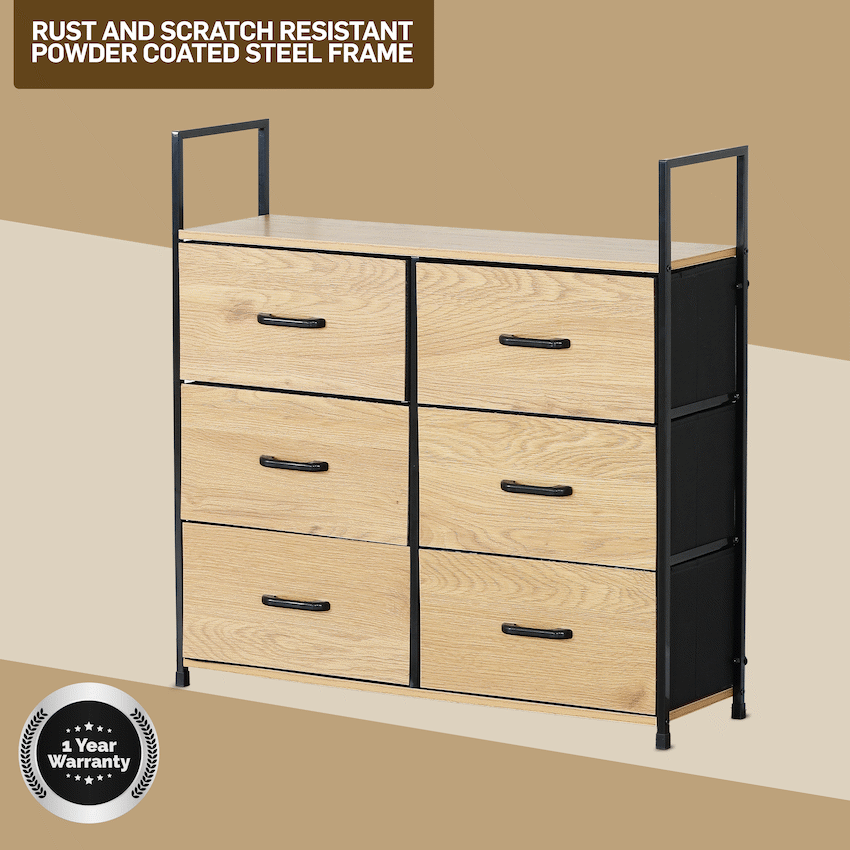 Everfurn Zira Wardrobe Small - Oak