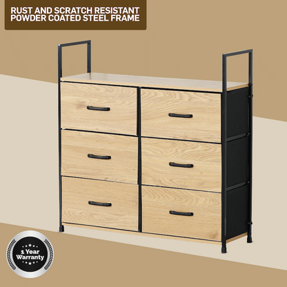 Everfurn Zira Wardrobe Small - Oak