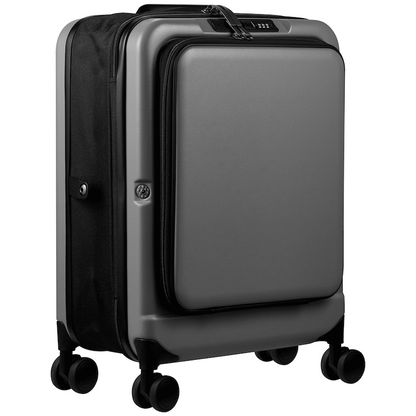 Expandable PP 55cm Carry On Luggage - Dark Grey