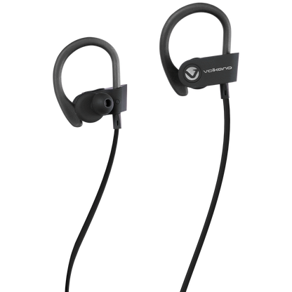 Volkano Race Series Bluetooth Sport Earhook Earphones - Black