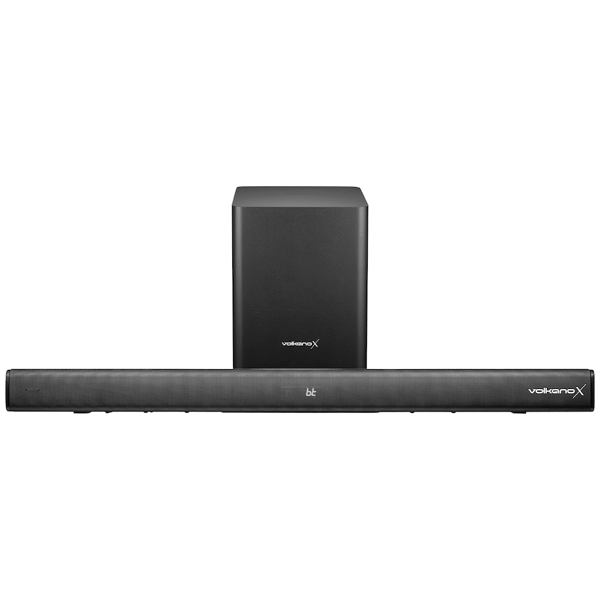 VolkanoX Supersonic 2 Series 2.1 200w Soundbar System with Wireless Subwoofer - Black