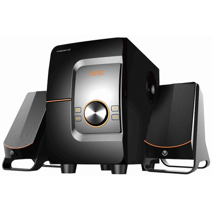 VolkanoX Comet Series 2.1 Speaker - Black with USB/Micro SD and Bluetooth