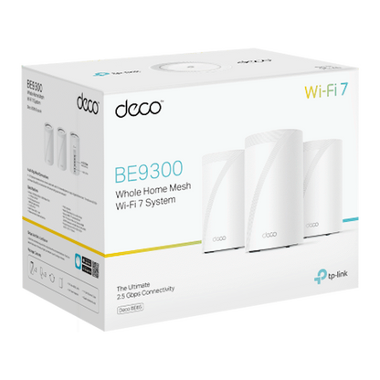 TP-Link Deco BE65 (3-Pack) BE9300 Whole Home Mesh Wi-Fi 7 System