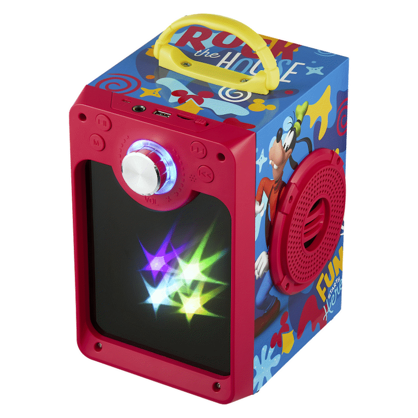 Disney Mickey Classic LED Stars Karaoke Machine with Microphone