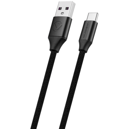 Volkano Weave Series Braided Type-C Cable 3m 30w - Black