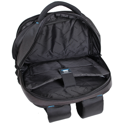 Kingsons 15.6" black laptop backpack with key chain