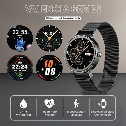 Volkano Valencia Series Ladies Smart Watch - Black
