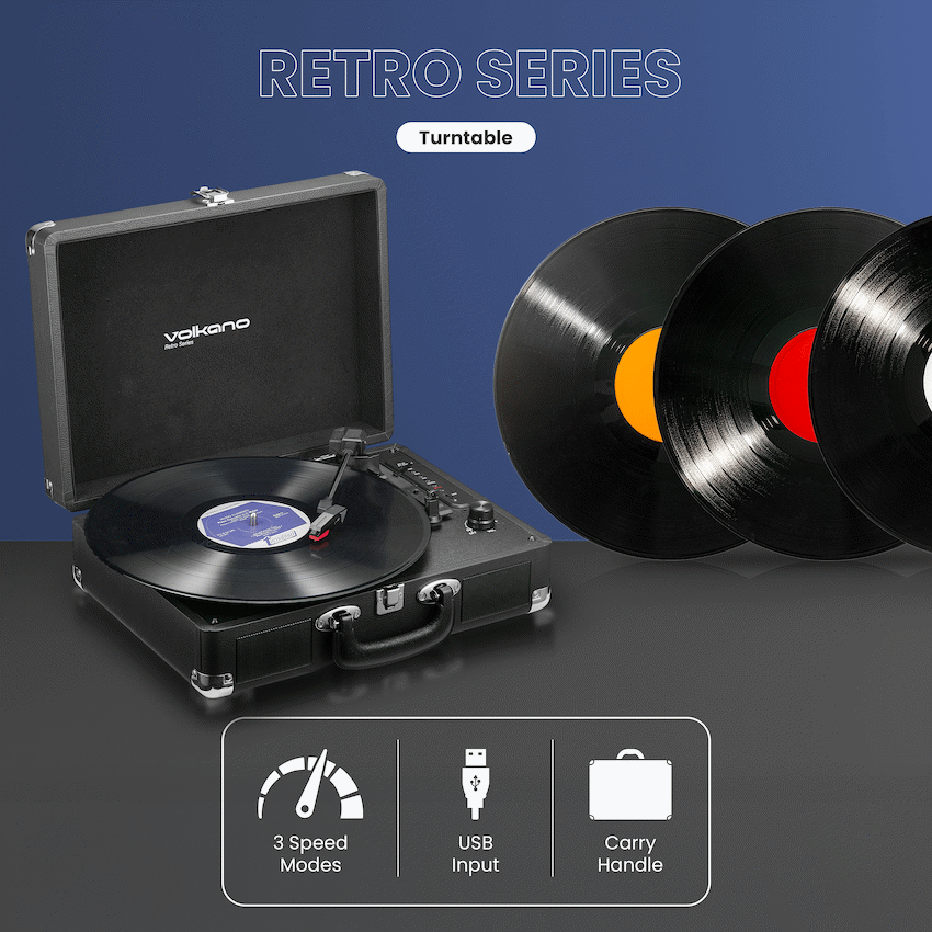 Volkano Retro Series Turntable
