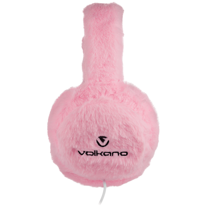 Volkano Kids Llama Series Wired Headphones with Case - Pink