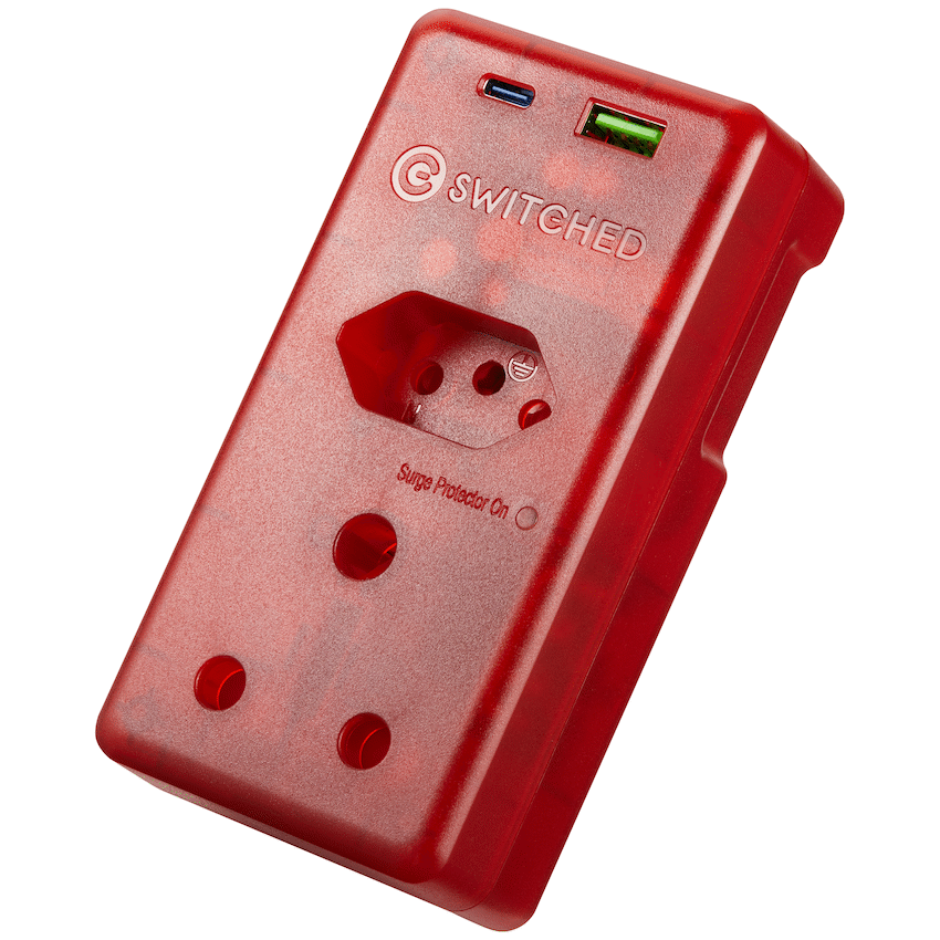 Switched High Surge Multi Adaptor with USB + Type-C PD20W