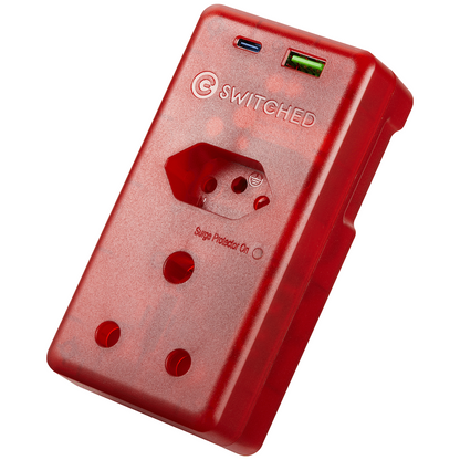 Switched High Surge Multi Adaptor with USB + Type-C PD20W